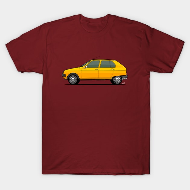 Citroen Visa mk1 side profile T-Shirt by RJW Autographics